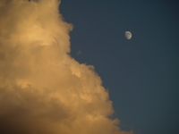 Stormy Clouds And Moon