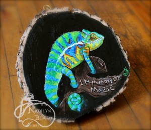 Chameleon painting